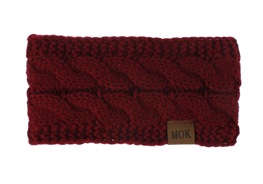 Wholesale Autumn and Winter Plush Acrylic Yarn Knitted Headbands